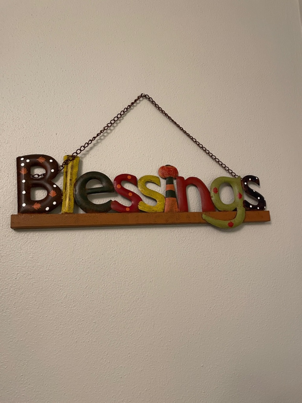 BLESSINGS Metal Wall Decor